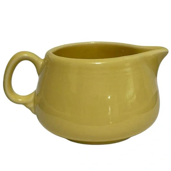 Vintage Fiestaware Yellow Ring Handled Creamer Fiesta Homer Laughlin HLC 1997 - Picture 2 of 6